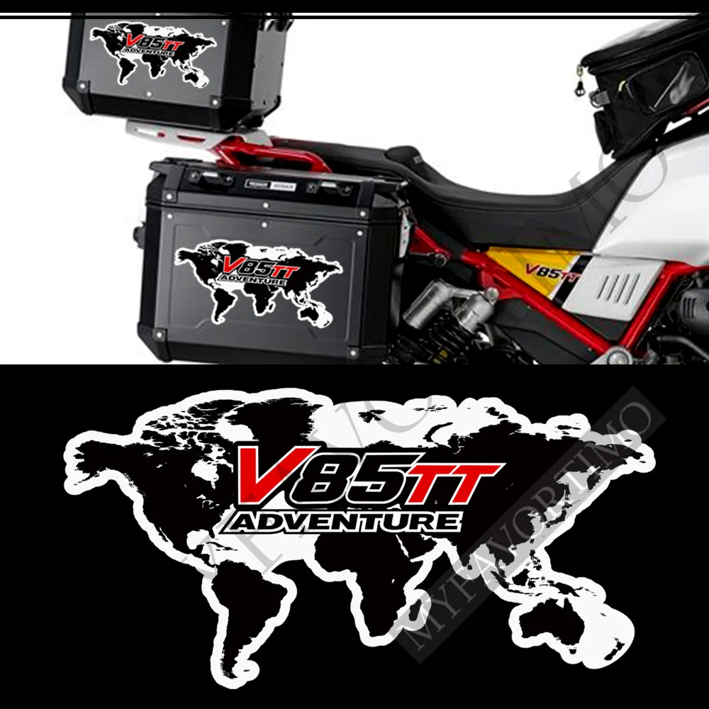 Custodie Trunk V85Tt Per Moto Guzzi V 85 Tt Tank Pad Protector Stickers Decalcomania Bagagli Emblem Logo