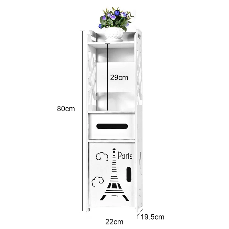 Белый шкаф для хранения принадлежностей в ванной комнате туалетный столик для ванной боковой шкаф для полотенец Полка для туалета принадлежности для ванной комнаты напольный