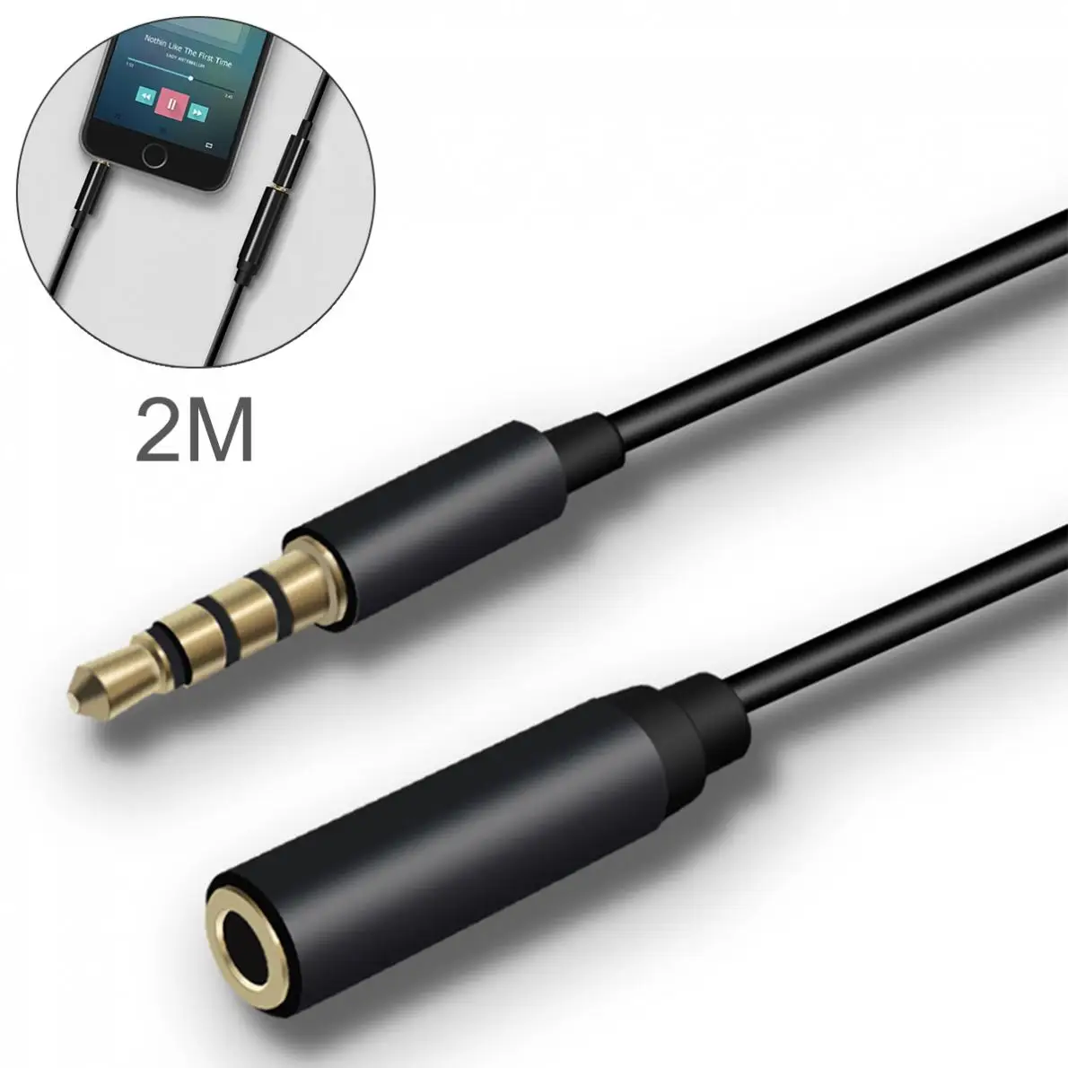 3.5mm Jack Male to Female AUX Audio Extension Cable 3.5 Audio