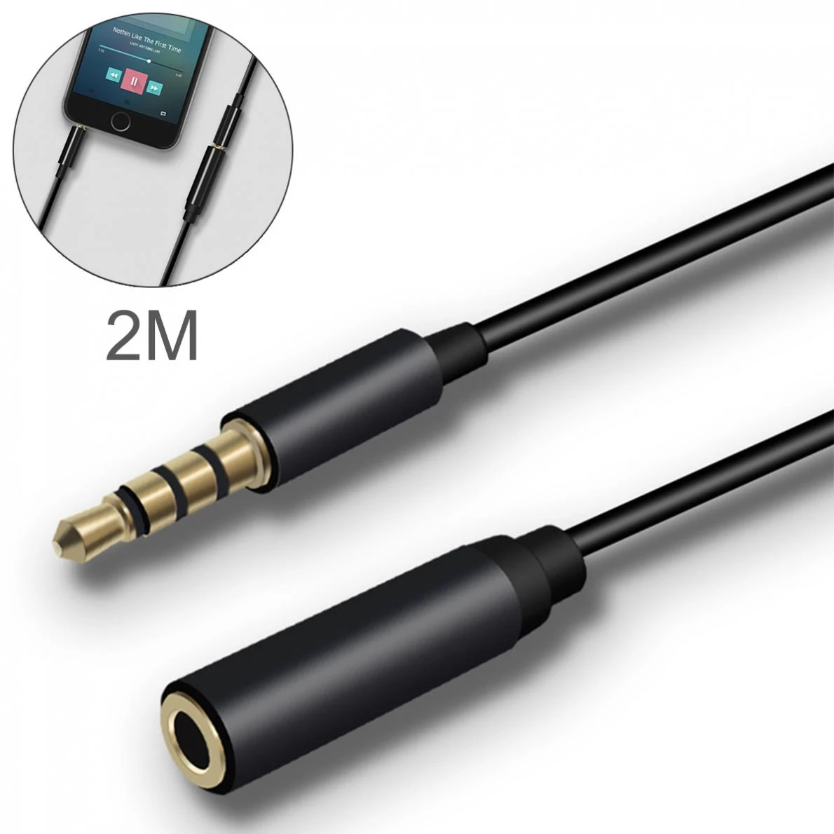3.5mm Jack Male to Female AUX Audio Extension Cable 3.5 Audio Microphone Adapter Compatible for