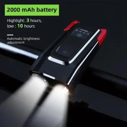 Pika 2000 мАч 4000 мАч велосипедный светильник с рогом USB Перезаряжаемый 5 режимов Светодиодный светильник для велосипеда велосипедный передний фонарь с бесплатным хвостовым светильник - Цвет: 2000red