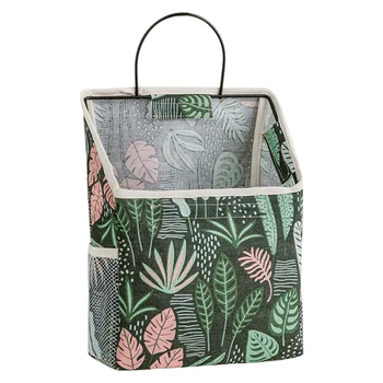 

Mesh Pocket Bedside Phone Holder Home Simple With Hook Book Magazine Wall Hanging Dorm Room Bedroom Cosmetic Pouch Storage Bag