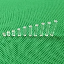 Маленький 100 ПК бесцветные бриллиантовые кусочки из 2,54 мм-25,4 мм светильник трубы для 1 мм светодиодный Диод светодиодный ламповый абажур заменить CLP-1.0 с круглой головкой светильник