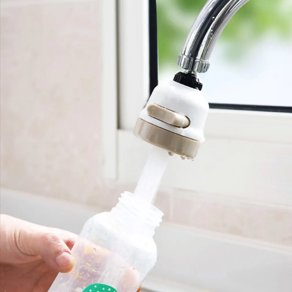 360 Degree Rotatable Faucet Water Saving Filter Sprayer Splash Filter Faucet Booster Shower Moveable Kitchen Tap Head