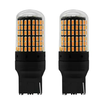 

2pcs 7440 LED Bulb 3014 144 SMD Canbus Error Free Turn Light NO Hyper Flashing