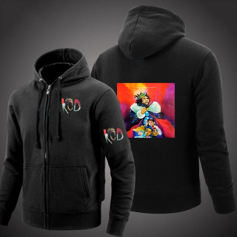 2020 Spring Autumn J Cole KOD DREAMVILLE Hoodies For Man Punk Men's Sport Jacket Print Rapper Zipper Streetwear Fashion Coats | Мужская