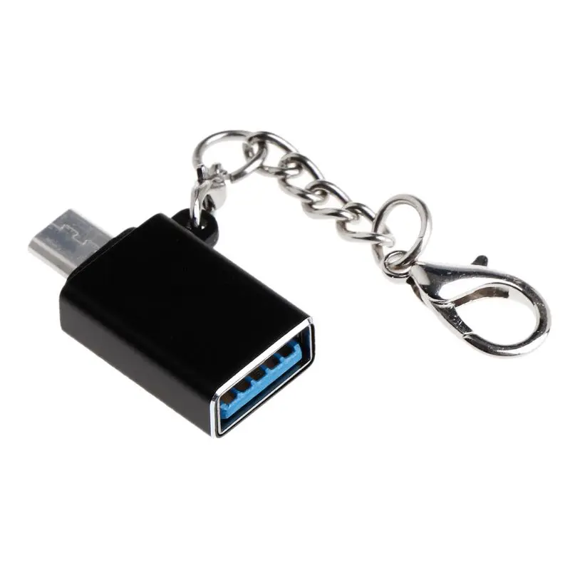 Micro USB на USB 3,0 Женский OTG на ходу адаптер с цепочкой для samsung S7 S6 Edge S4 S3 Xiaomi huawei Android смартфонов