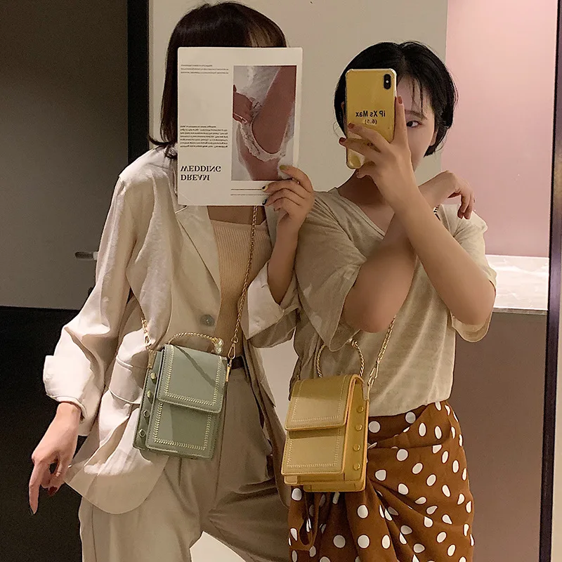 

JIULIN Summer on the new female 2019 new Pearl small square bag ins Joker chain messenger bag