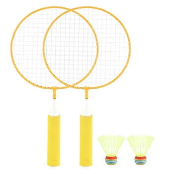 

Kids Badminton Racket Set Indoor Outdoor Sport Game Anti Deform School Parent Child Exercise Toy Training 2 Balls Playground
