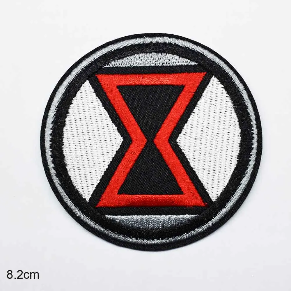 

New Black Widow Iron On Embroidered Clothes Patches For Clothing Woman Stickers Garment Wholesale