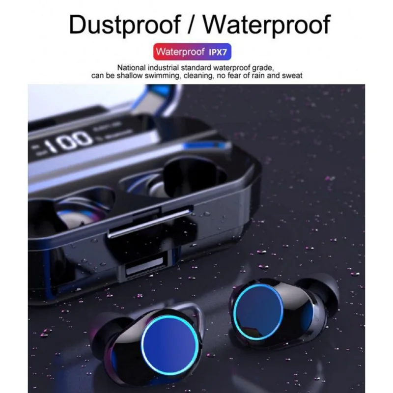 TWS Bluetooth 5,0 сенсорный контроль Hi-Fi стерео звук наушники-вкладыши спортивные наушники водонепроницаемые шумоподавление наушники