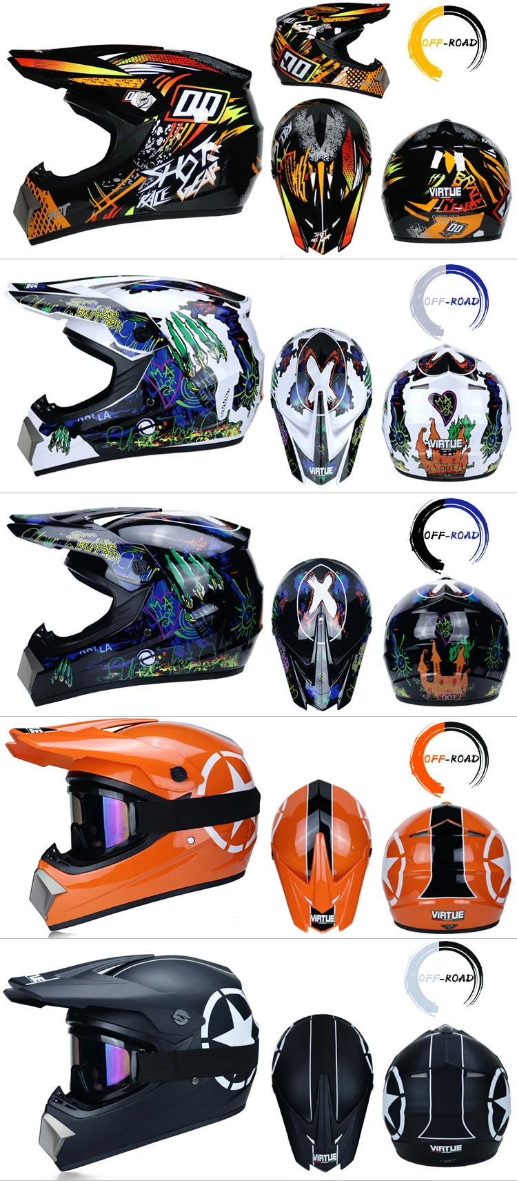 Профессиональный Гоночный Кроссовый шлем hors route Casque Moto Capacete Moto Casco внедорожный мультяшный детский мотоциклетный шлем