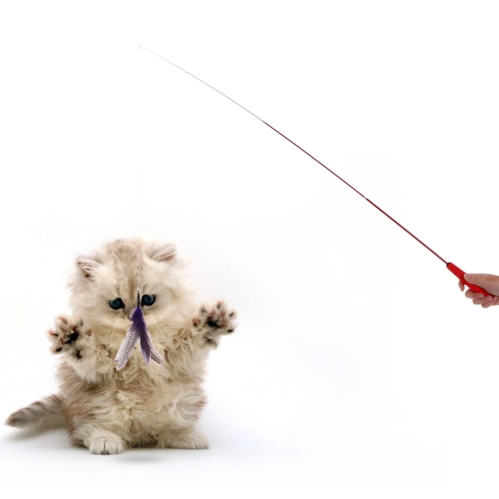 Роскошная Высококачественная Выдвижная палочка для котенка кошки-тучка с