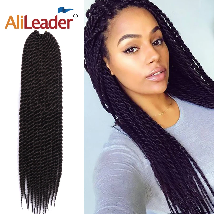 Alileader 22 Ombre Senegalese Twist Hair Crochet Extensions