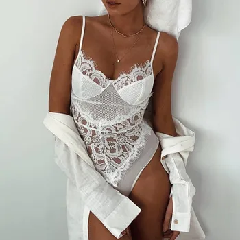 

Underwear Set Women Intimate Lingerie Sexy Lace Bra Jumpsuit Mesh Sheer Brassiere Sleepwear Erotic Lingerie Set Bielizna Damska