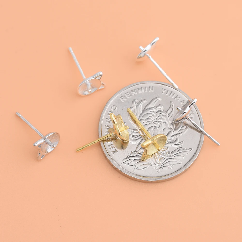 Серьги из серебра S925 пробы в виде кота лоток для головы серьги ручной работы