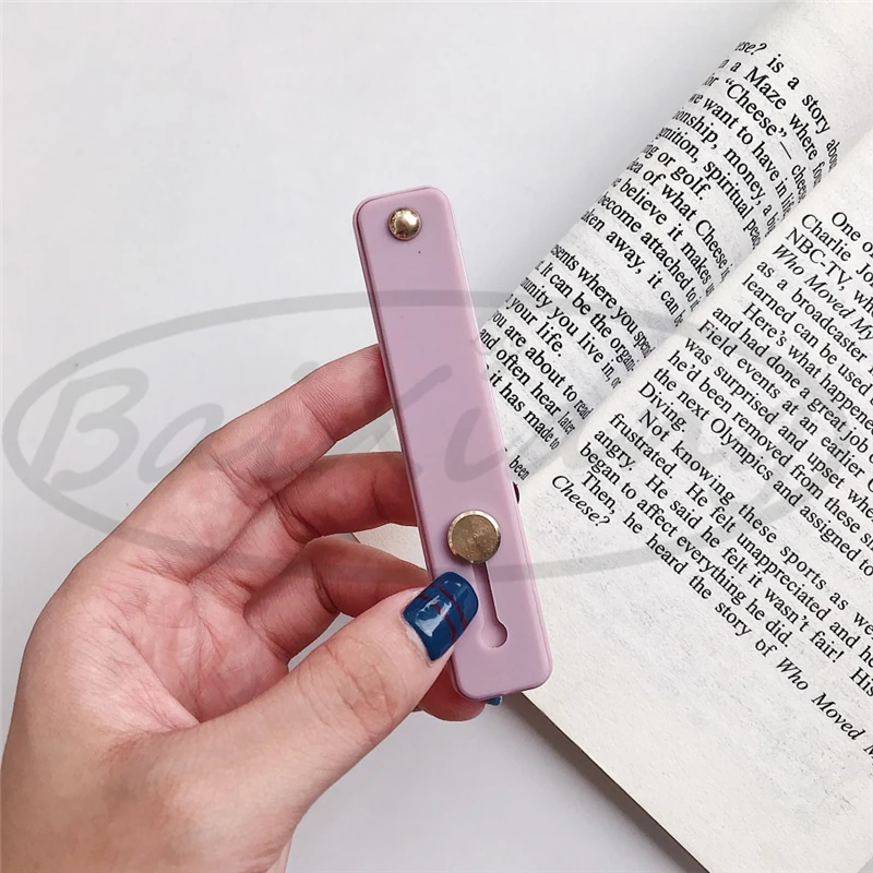 MULTICOLOR Универсальное гнездо-держатель для телефона для Iphone, простой цветной браслет на запястье, рукоятка на палец, держатель для мобильного телефона, подставка, пуш-ап - Цвет: MULTICOLOR