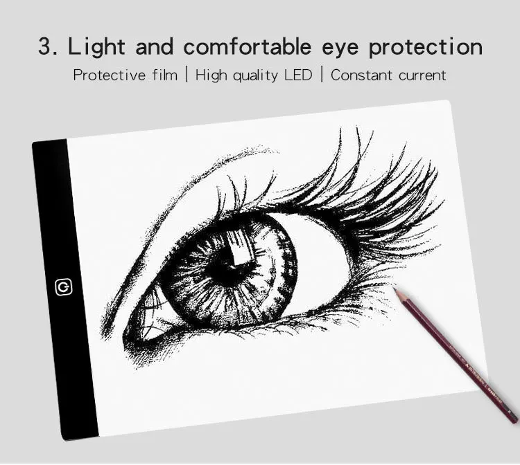 

A4 LED Writing Tablet Digital Drawing Electronic Handwriting Pad Graphics Board Kids Writing Board Christmas Gifts