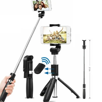 

BT Selfie Stick Tripod Portable Mini Extendable Live Streaming Tripod For 55mm-85mm Phone​ Selfie Stick Tripods Dropshipping