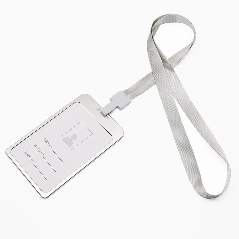 1 шт. рабочий держатель для карт s с веревкой алюминиевый сплав держатель для карт ID карты Обложка