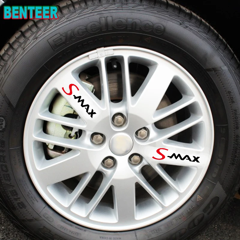 

4pcs car rim sticker For Ford Smax S-max Car Accessories