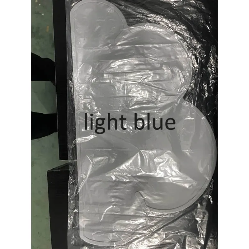 light blue Коврик для стола легкая чистка Силиконовое кухонное украшение для дома в форме облака детская тарелка 1 шт. водонепроницаемый - Цвет: light blue