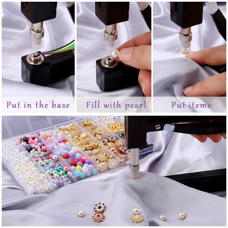 Jewelry Making Supplies Craft Supplies Pearl Setting Machine DIY Handmade Pearl Setting Tools of Beads for Clothing Decoration DIY Accessories