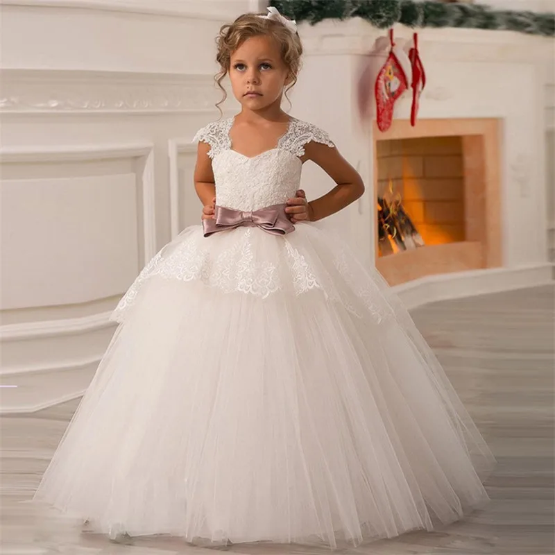 Kids-Flower-Girl-Dresses-Children-Pageant-Evening-Gowns-Sequined-Lace-Mesh-Ball-Gowns-Wedding-First-Communion