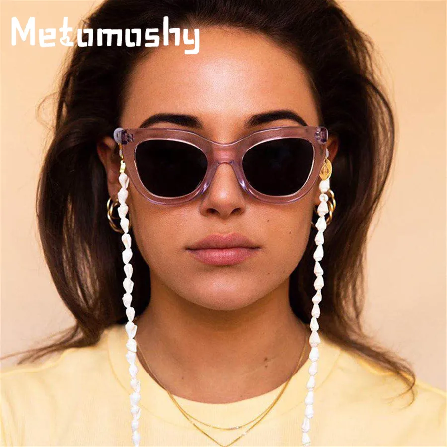 Новые маленькие раковины очки с цепочкой для мужчин и женщин цепочка для солнцезащитных очков цепочка для очков для чтения шнур держатель шейный ремень веревка ремешки очки