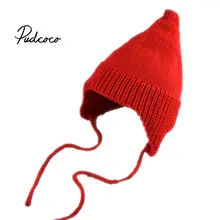 Новая детская шапка в стиле хип-хоп для уличных танцев, весенне-Осенняя детская шапка, шарф для мальчиков и девочек, вязаная шапка, зимняя теплая одноцветная детская шапка