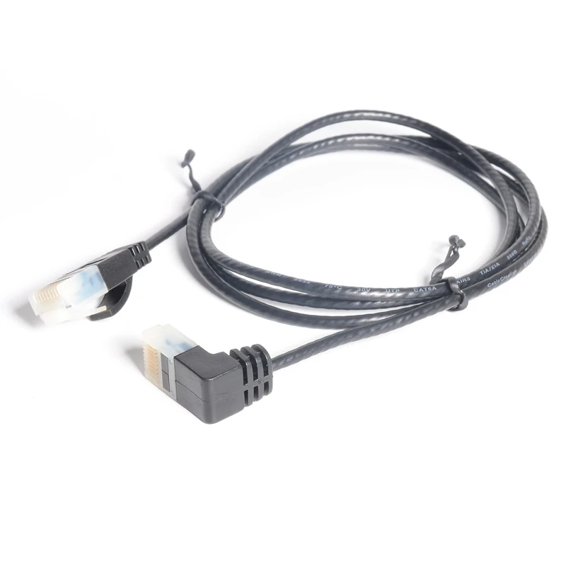 Ультра тонкий Cat6 Ethernet кабель RJ45 правый угол UTP сетевой Патч корд 90 градусов Cat6a Lan