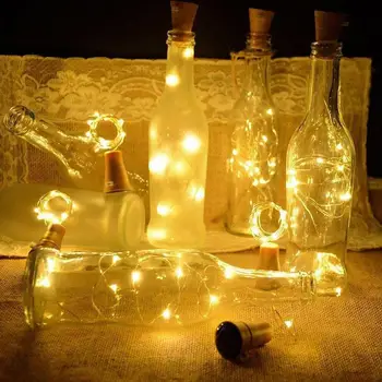 

2020 new Solar Wine Cork Light Garland Solar Wine Bottle Lights