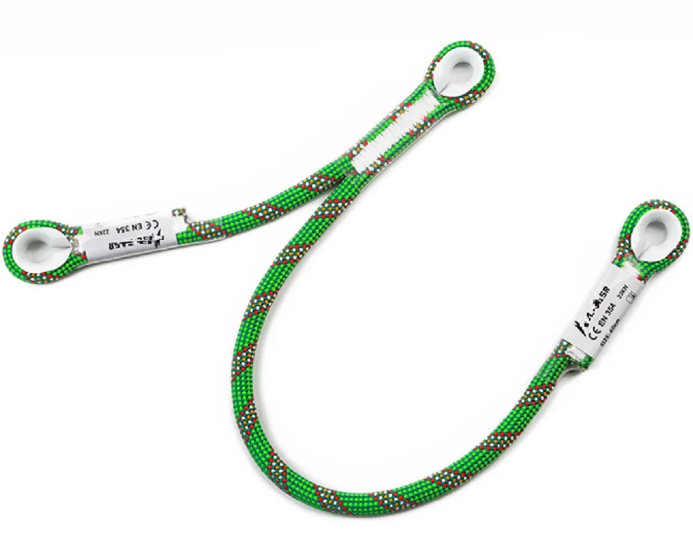 Outdoor Climbing nylon Oxtail Rope Mountaineering Fall Prevention dynamic Powered Oxtail cable 1400-1800KG 9.8-11MM Outdoor