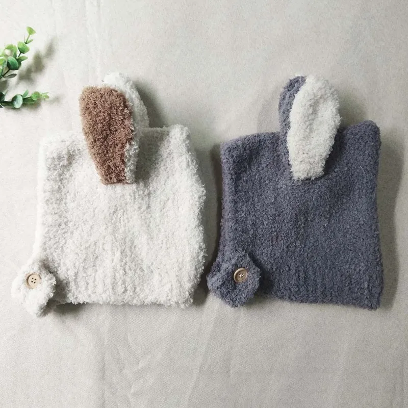 Детская шапка с заячьими ушками для малышей; сезон осень-зима; вязаные шапки для детей; детская шапочка с заячьими ушками; аксессуары