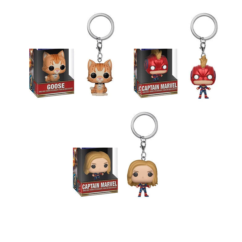 Funko Мстители 4: финал Капитан MARVEL Гусь брелок экшн-фигурка коллекционные игрушки