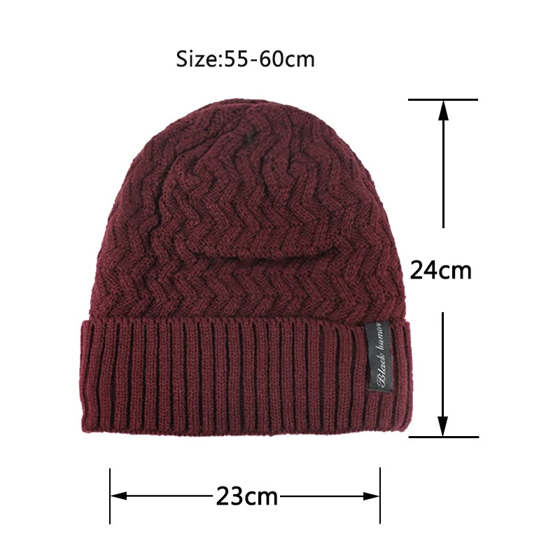 Beanie набор шейных платков унисекс вязаные зимние шапки Warnm Теплые повседневные эластичные Gorros шапочка с шарфом модные шапки