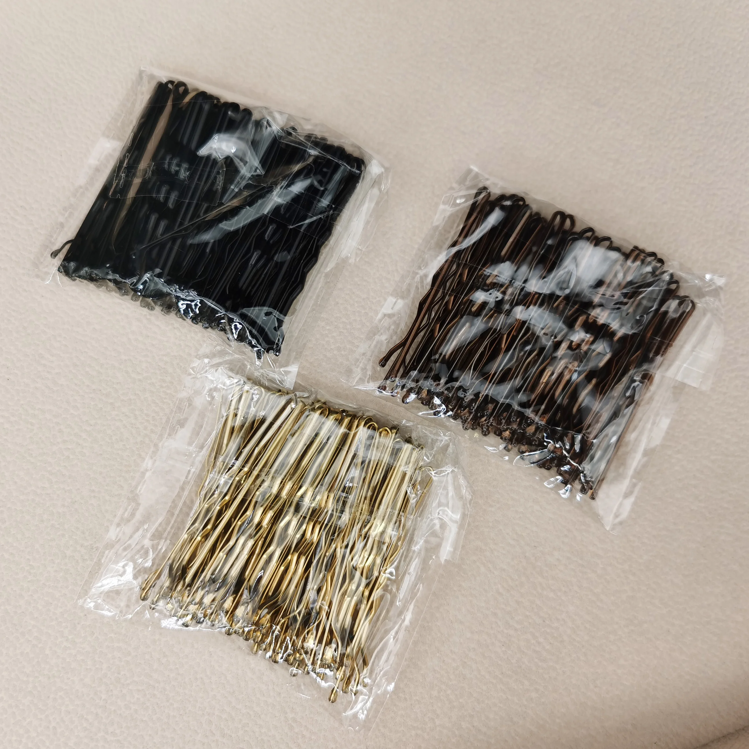 Рисунок 2 - Однотонные металлические заколки-невидимки для женщин