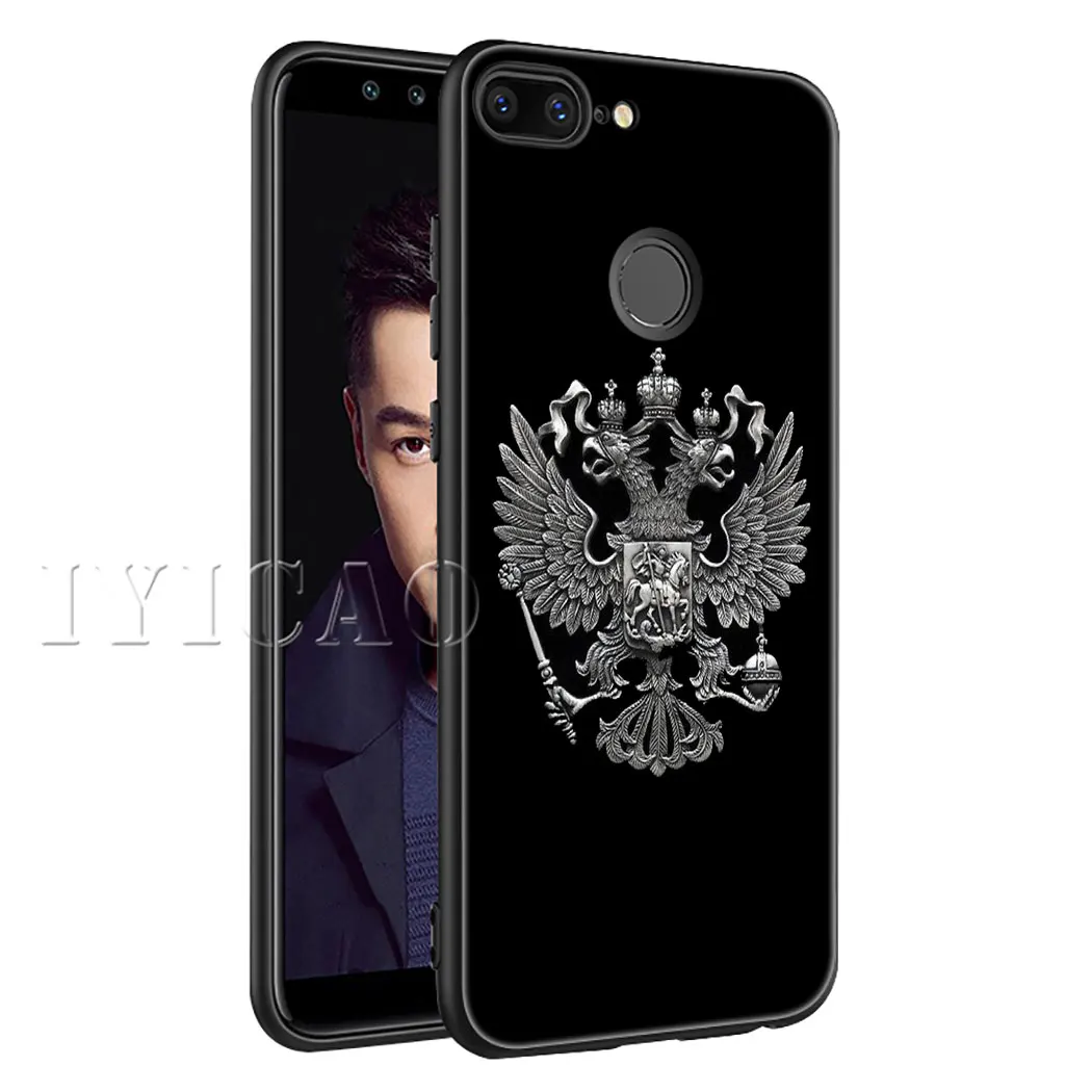 8 IYICAO Россия флаг герб мягкий чехол для телефона Huawei Honor 9X20 Pro 7A 7C 7X8 9 10 Lite 8X 8C Note 10 View 20 чехол - Цвет: 8
