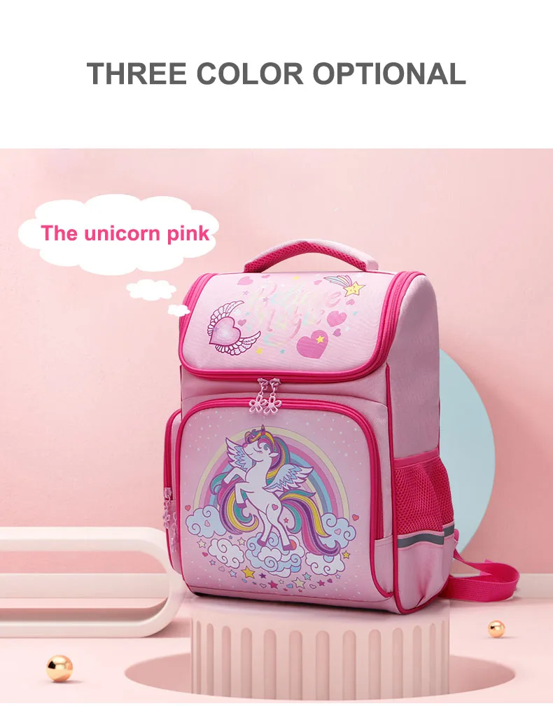 Edison School Bags Girl Large Capacity School Backpack Cartoon Car Knapsack Girl Backpack For School Space Bag