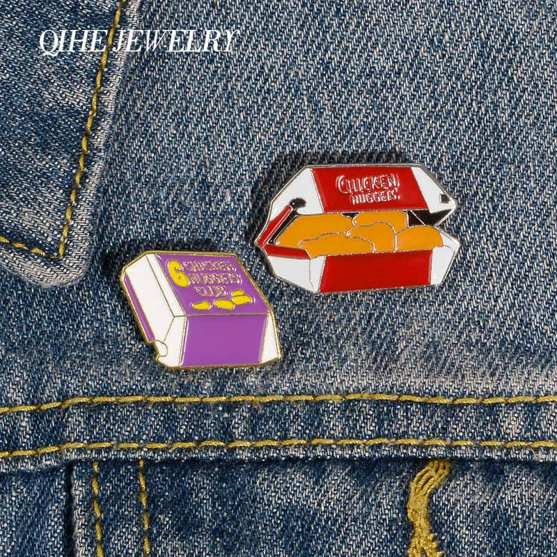 QIHE ювелирные изделия для куриных наггетсов шпильки коробок закусок из броши