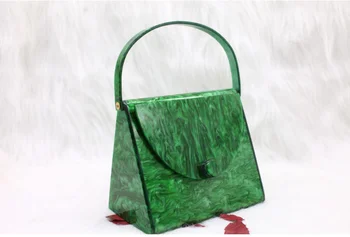 

Caker Brand Women Acrylic handbags Fashion Colorful Leopard print Square Day Clutch day Bags