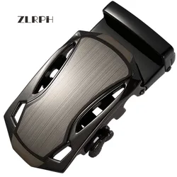 Zlrph fivela automática de metal masculina, faça você mesmo couro artesanato jeans acessórios para cinto de 3.3cm 3.5cm de largura