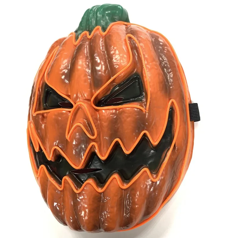 Hot Sale For Halloween Horror Mask Halloween Cosplay Party Mascara Horror Mascarillas Glowing Pumpkin wicked Mask