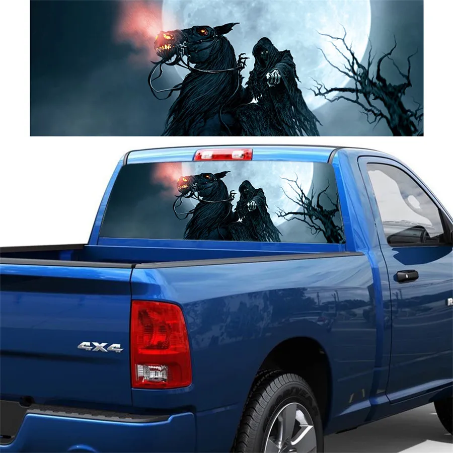 165x56cm rear window graphic decal tint car sticker for truck suv jeep Universal 18
