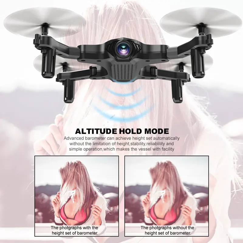Просвет Cewaal игрушечный RC Дрон 4CH 6-Axis Gyro квадролет с дистанционным управлением с видом от первого лица 2,4G WI-FI складной Квадрокоптер один ключ возврата в режиме реального времени