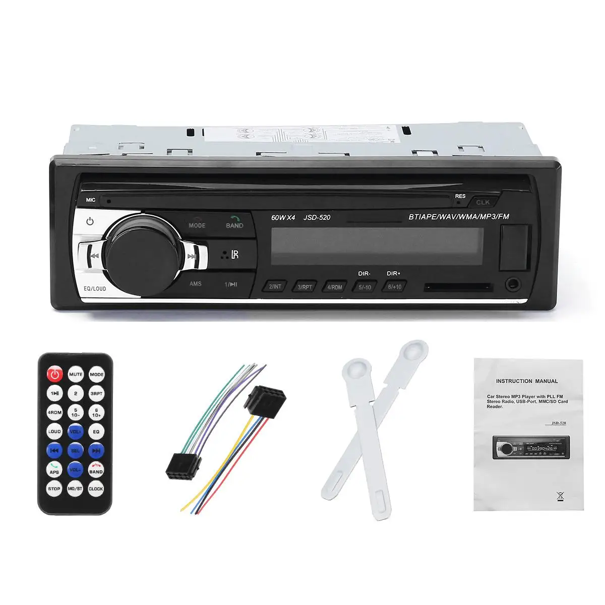 12 В автомобильное радио bluetooth Handsfree Поддержка USB/SD Стерео FM радио SD карта/AUX in/Mic MP3 аудио плеер