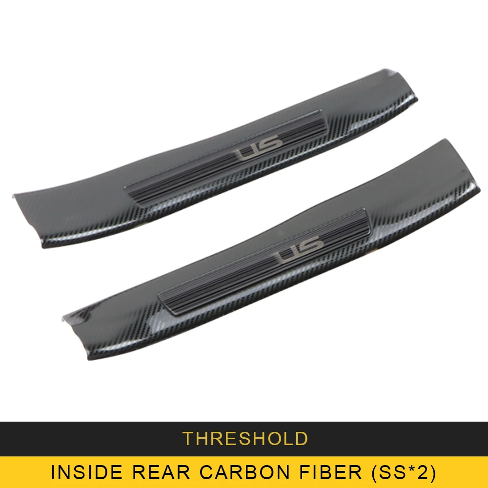 IN REAR CARBON Карманго для LEXUS NX200 NX200t NX300 NX300h автомобильный порог порога Накладка защита Добро пожаловать педали колодки внешние аксессуары - Название цвета: IN REAR CARBON