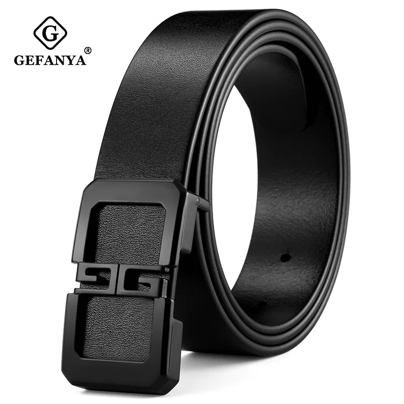 GEFANYA, Новое поступление, топ, корова, натуральная кожа, мужские ремни, пряжка, дизайн, джинсы, ремень для мужчин, мужской ремень, пояс