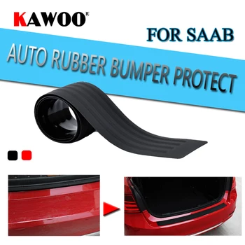 

KAWOO For SAAB 9-3 9-5 9-7X 9-5(Estate) 9-3(Cabrio) Rubber Rear Guard Bumper Protect Trim Cover Sill Mat Pad Car Styling
