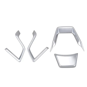 

ABS Silver Steering Wheel Switch Trims Cover for Subaru Forester Crosstrek XV 2018-2020